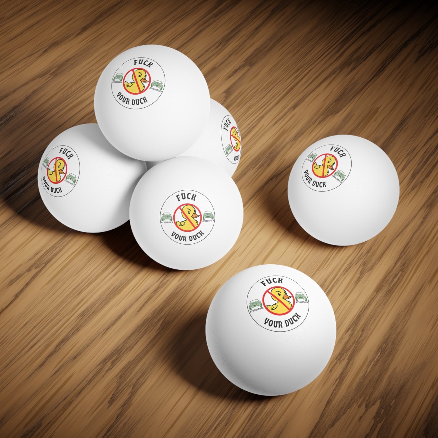 F Your Duck - Ping Pong Balls, 6 pcs