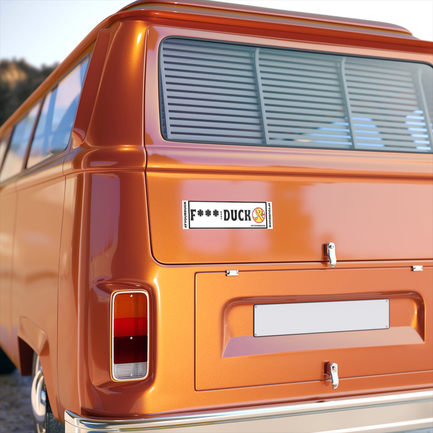 Anti-Rubber Duckie Bumper Stickers - Get the Duck, Off My Truck!