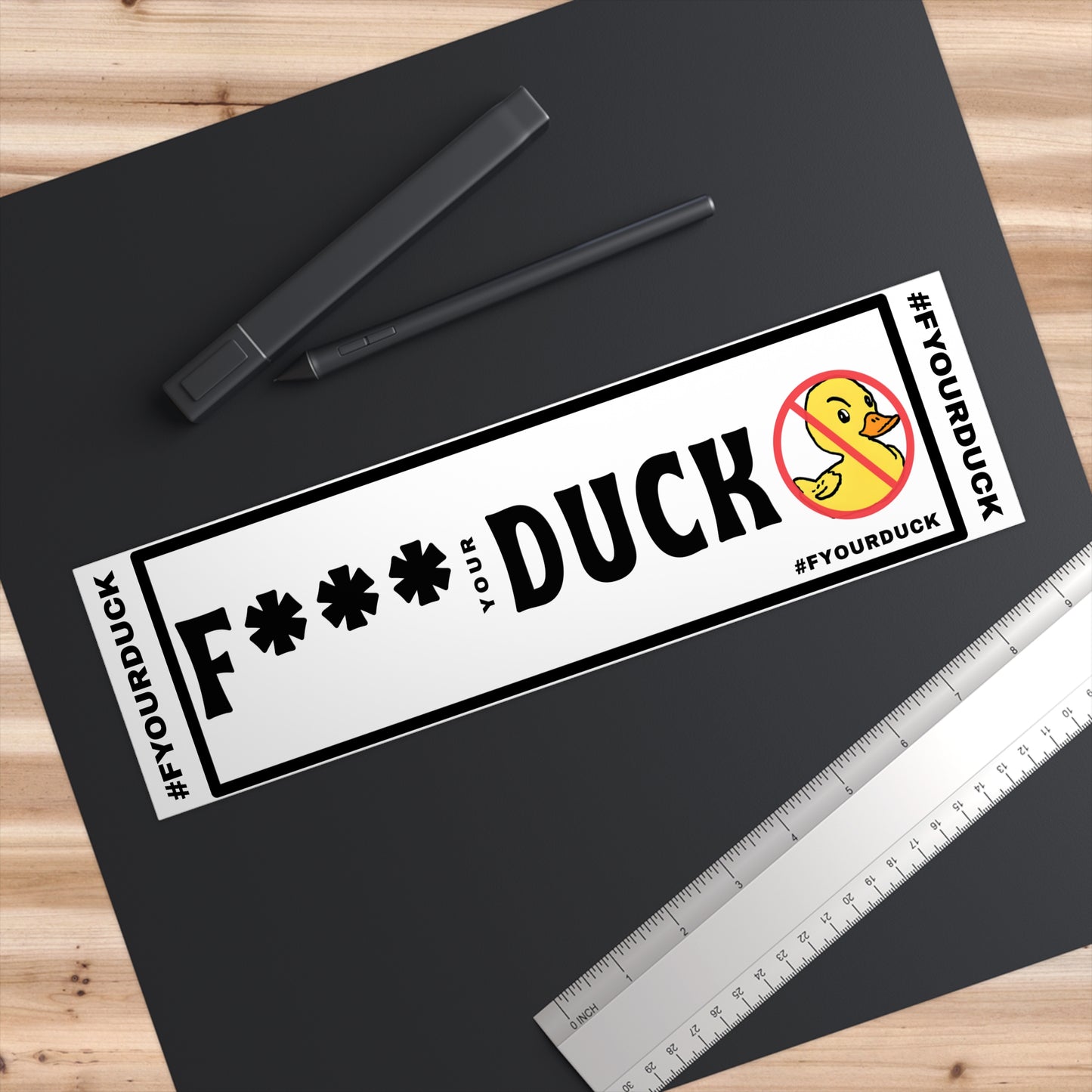 Anti-Rubber Duckie Bumper Stickers - Get the Duck, Off My Truck!