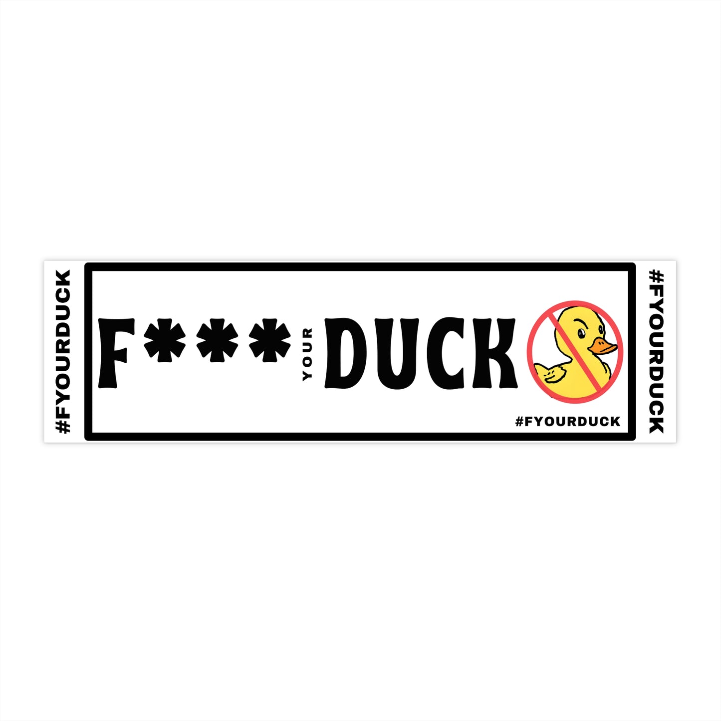 Anti-Rubber Duckie Bumper Stickers - Get the Duck, Off My Truck!