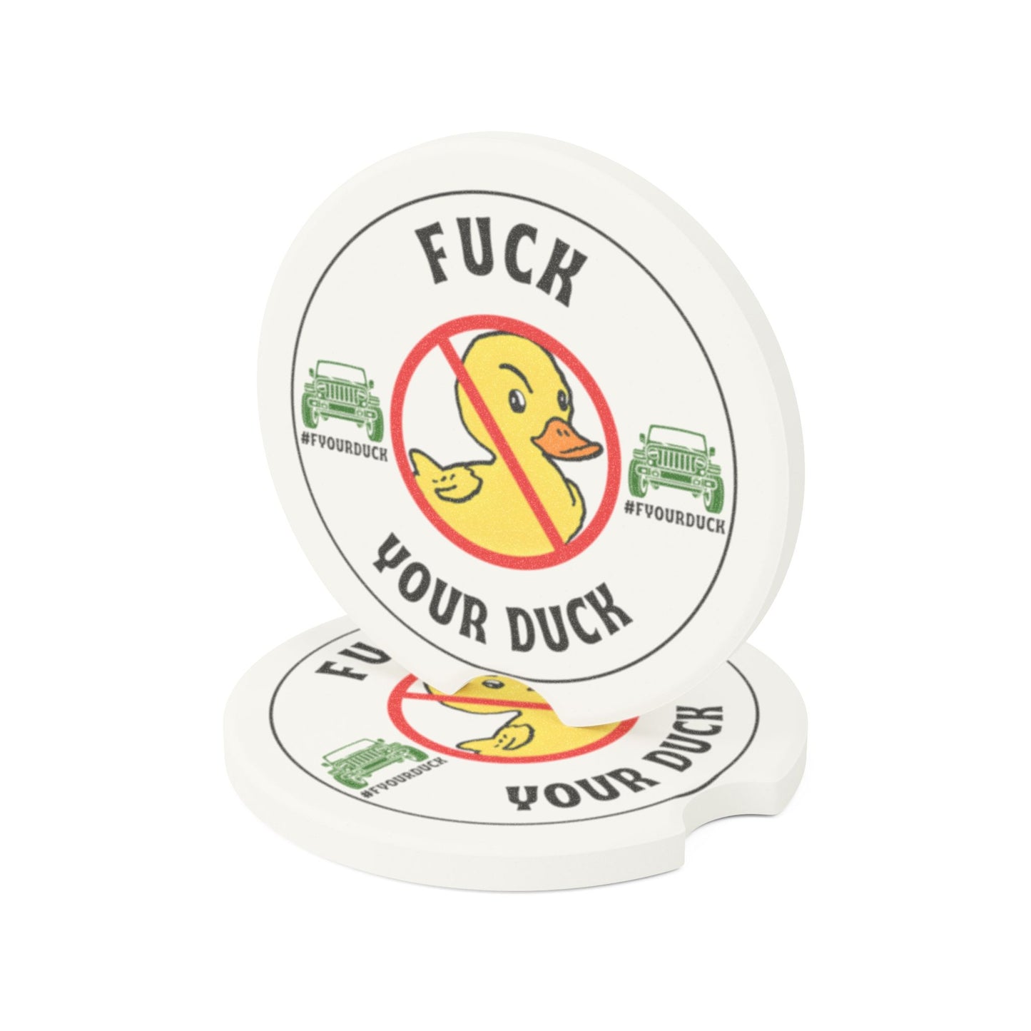 F Your Duck - Car Coaster Soapstone
