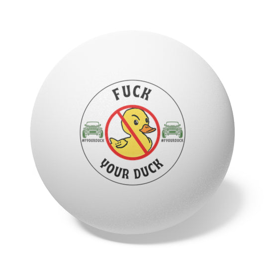 F Your Duck - Ping Pong Balls, 6 pcs