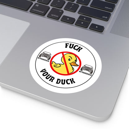 Anti-Rubber Duckie Sticker for Jeep Aficionados!