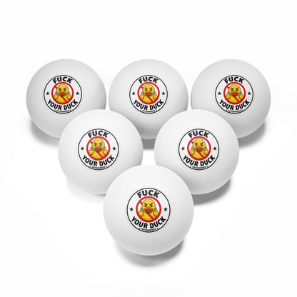 F Your Duck - Ping Pong Balls, 6 pcs