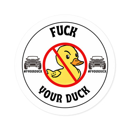 Anti-Rubber Duckie Sticker for Jeep Aficionados!