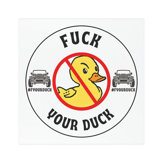 Car Magnets - F YOUR DUCK